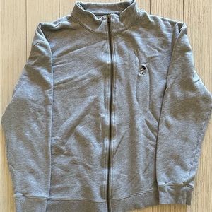 Disney Parks Mickey Mouse Logo Zippered Sweatshirt, size Medium